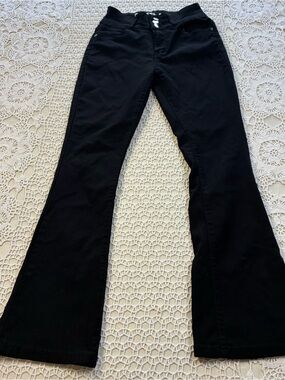 Pastel Women's 9/29 Black Flared Jeans Stretch Denim Pocket High Rise